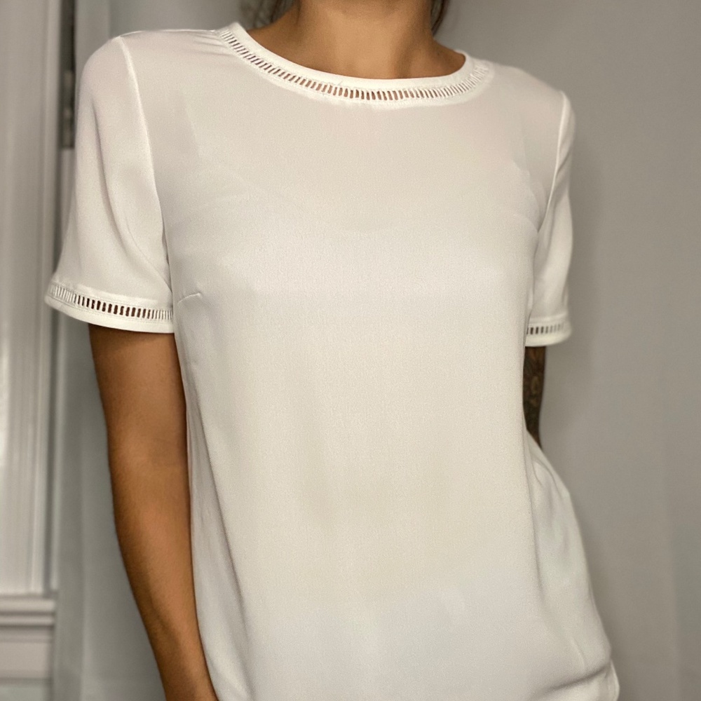 Sheer Ivory Top